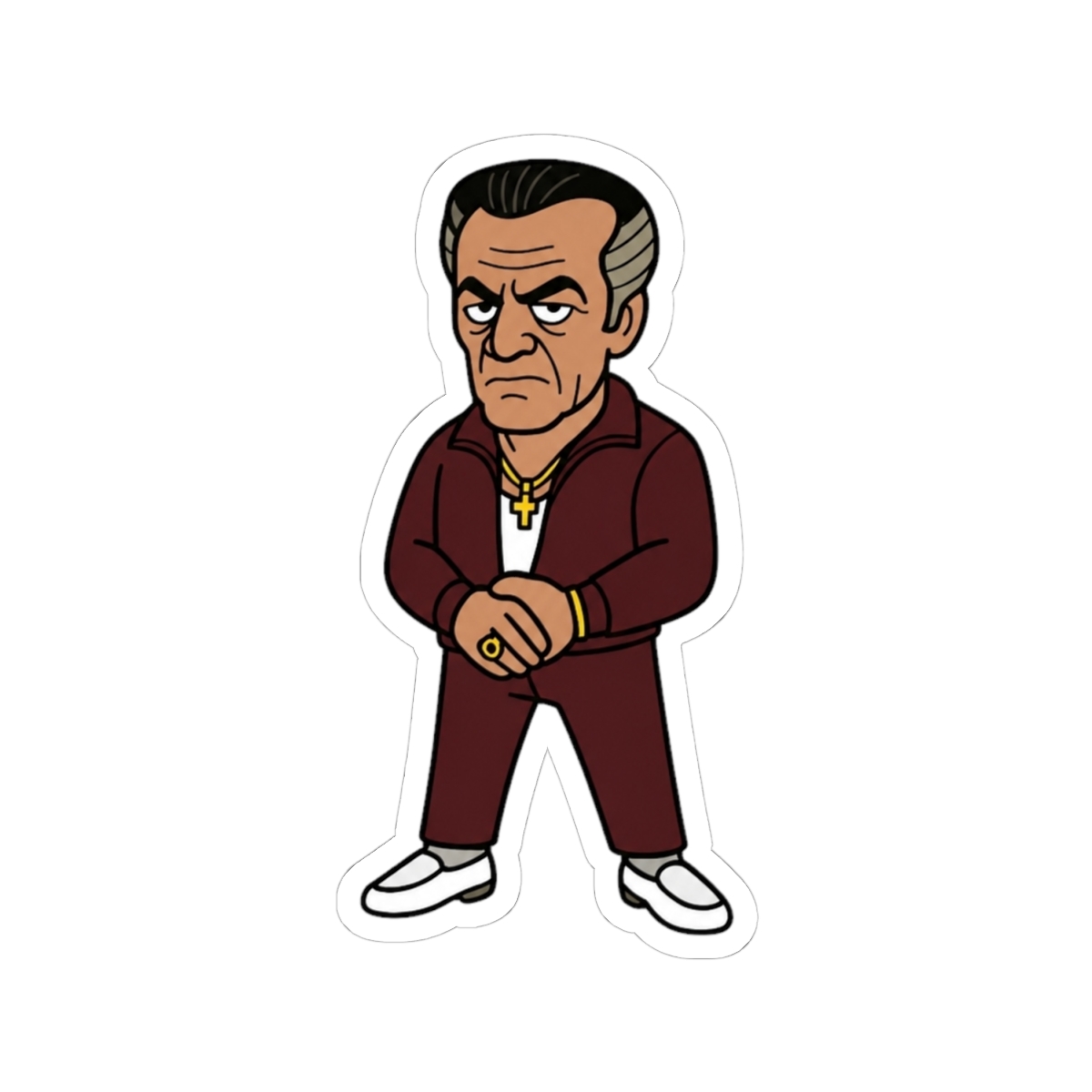 The Sopranos Family Cuties - PAULIE Sticker - alternate angle 1, merchandise
