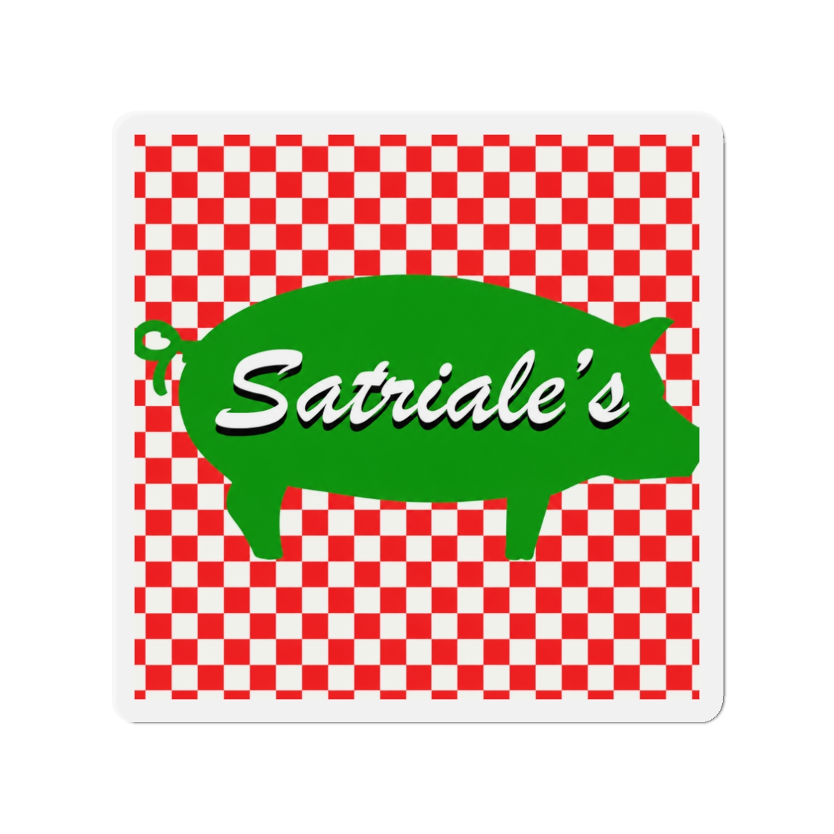 The Sopranos Fridge Magnet Satriale's Pork Store Logo New Official 76Mm X 76Mm Multi - alternate angle 1, merchandise