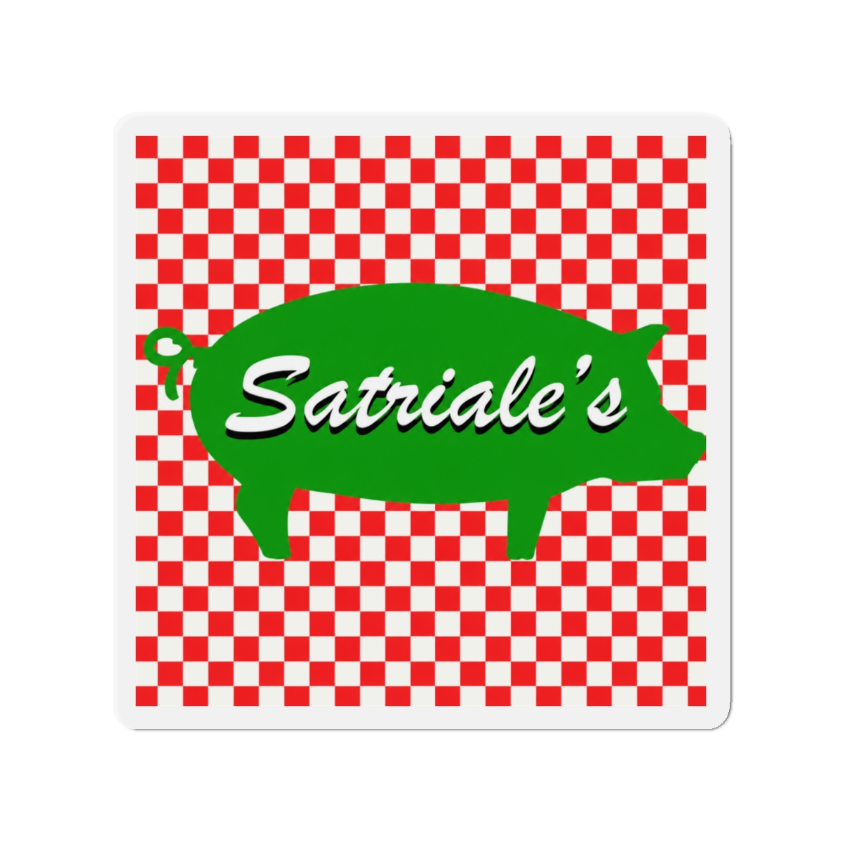 The Sopranos Fridge Magnet Satriale's Pork Store Logo New Official 76Mm X 76Mm Multi - alternate angle 3, merchandise