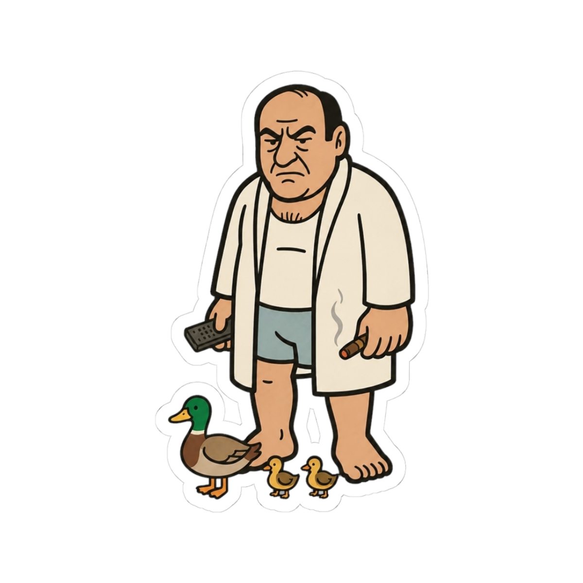 The Sopranos Family Cuties - TONY - The Duck Whisperer Sticker