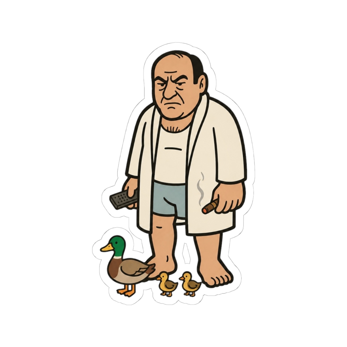 The Sopranos Family Cuties - TONY - The Duck Whisperer Sticker