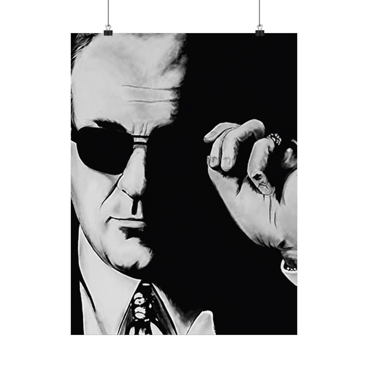 Buyartforless Tony by Ed Capeau 18x12 Art Print Poster Wall Decor The Sopranos Mafia Italian Mob Character Sopranos Mob Boss,Black - alternate angle 3, merchandise
